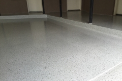 Epoxy Flake Flooring - Man Cave After