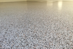 Epoxy Flake Flooring - Man Cave After