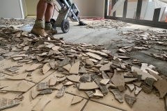 Floor tile removal